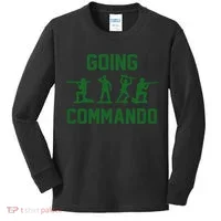 Going Commando Army Troops Funny Kids Long Sleeve Shirt thumb 0