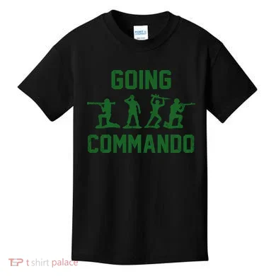 Going Commando Army Troops Funny Kids T-Shirt