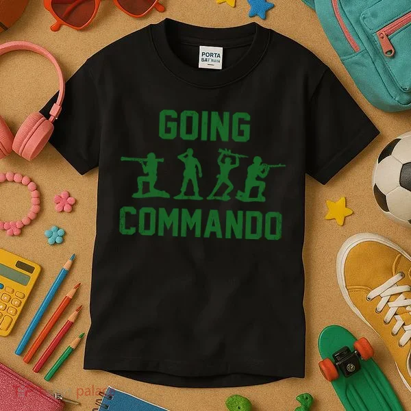 Going Commando Army Troops Funny Kids T-Shirt