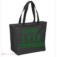 Going Commando Army Troops Funny Tote Bag thumb 2