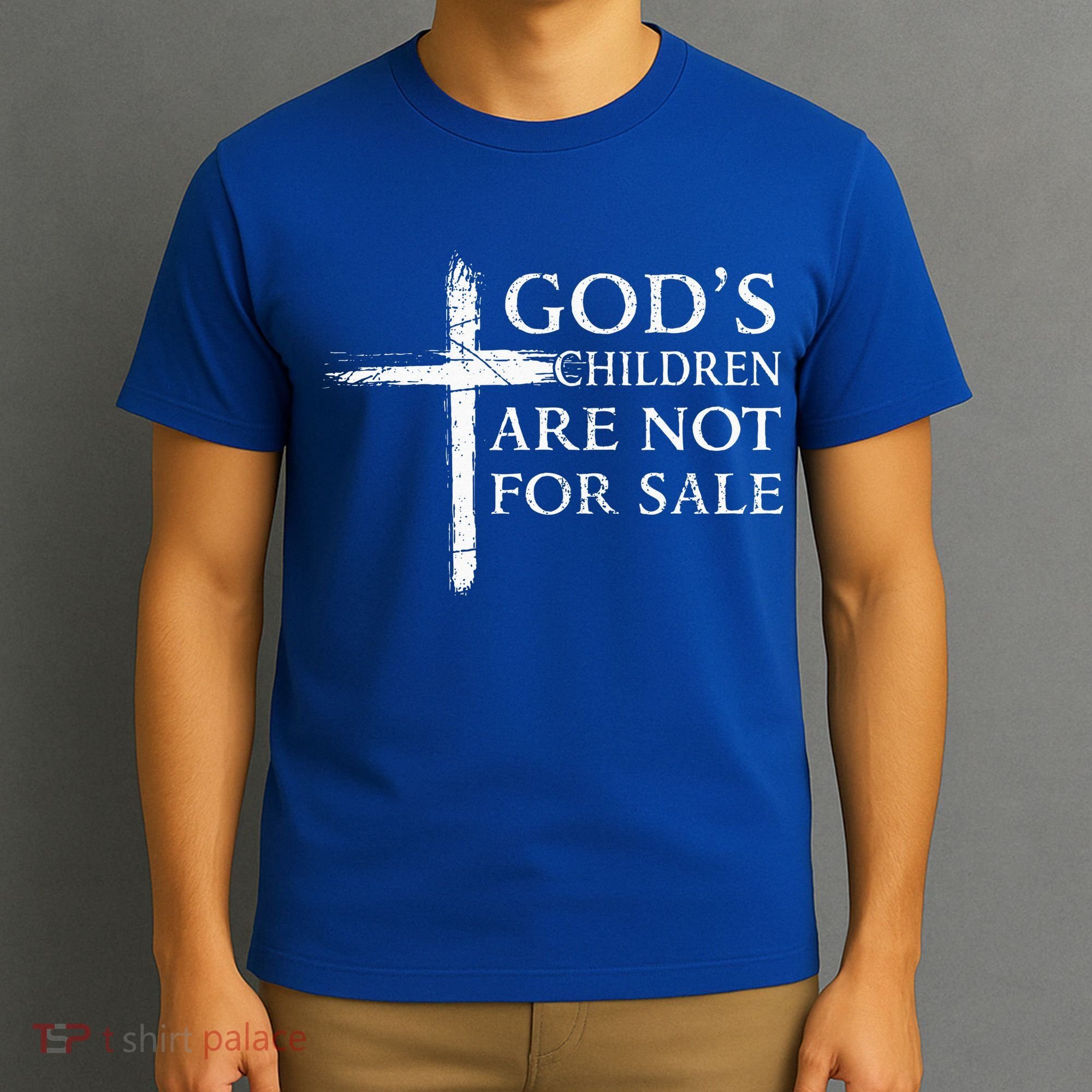 Gods Children Are Not For Sale Cross Christian T-Shirt