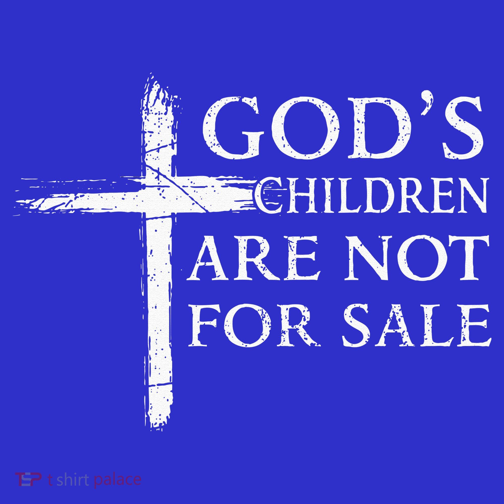 Gods Children Are Not For Sale Cross Christian Women's Tank Top