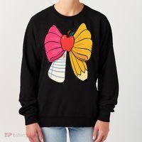 Girly Coquette Bow Pencil Teacher Student Back To School Women's Sweatshirt thumb 0