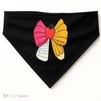 Girly Coquette Bow Pencil Teacher Student Back To School USA-Made Doggie Bandana thumb 0