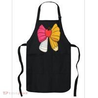Girly Coquette Bow Pencil Teacher Student Back To School Apron thumb 0