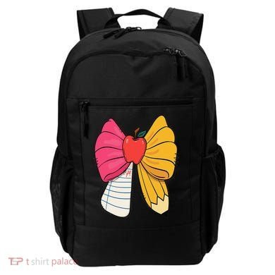 Girly Coquette Bow Pencil Teacher Student Back To School Backpack