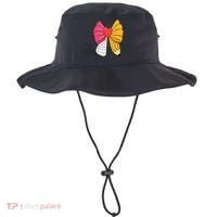 Girly Coquette Bow Pencil Teacher Student Back To School Bucket Hat thumb 0