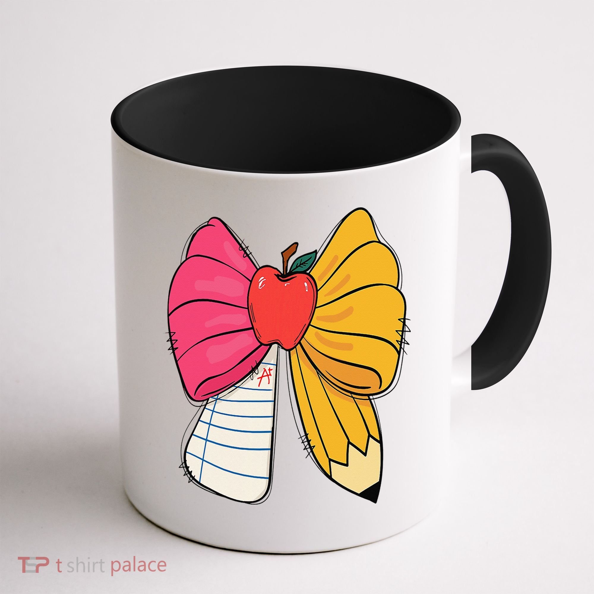 Girly Coquette Bow Pencil Teacher Student Back To School Coffee Mug