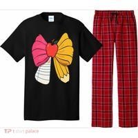 Girly Coquette Bow Pencil Teacher Student Back To School Pajama Set thumb 0