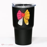 Girly Coquette Bow Pencil Teacher Student Back To School Tumbler thumb 0