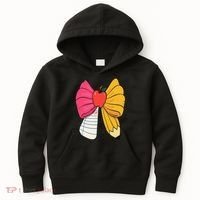 Girly Coquette Bow Pencil Teacher Student Back To School Kids Hoodie thumb 0