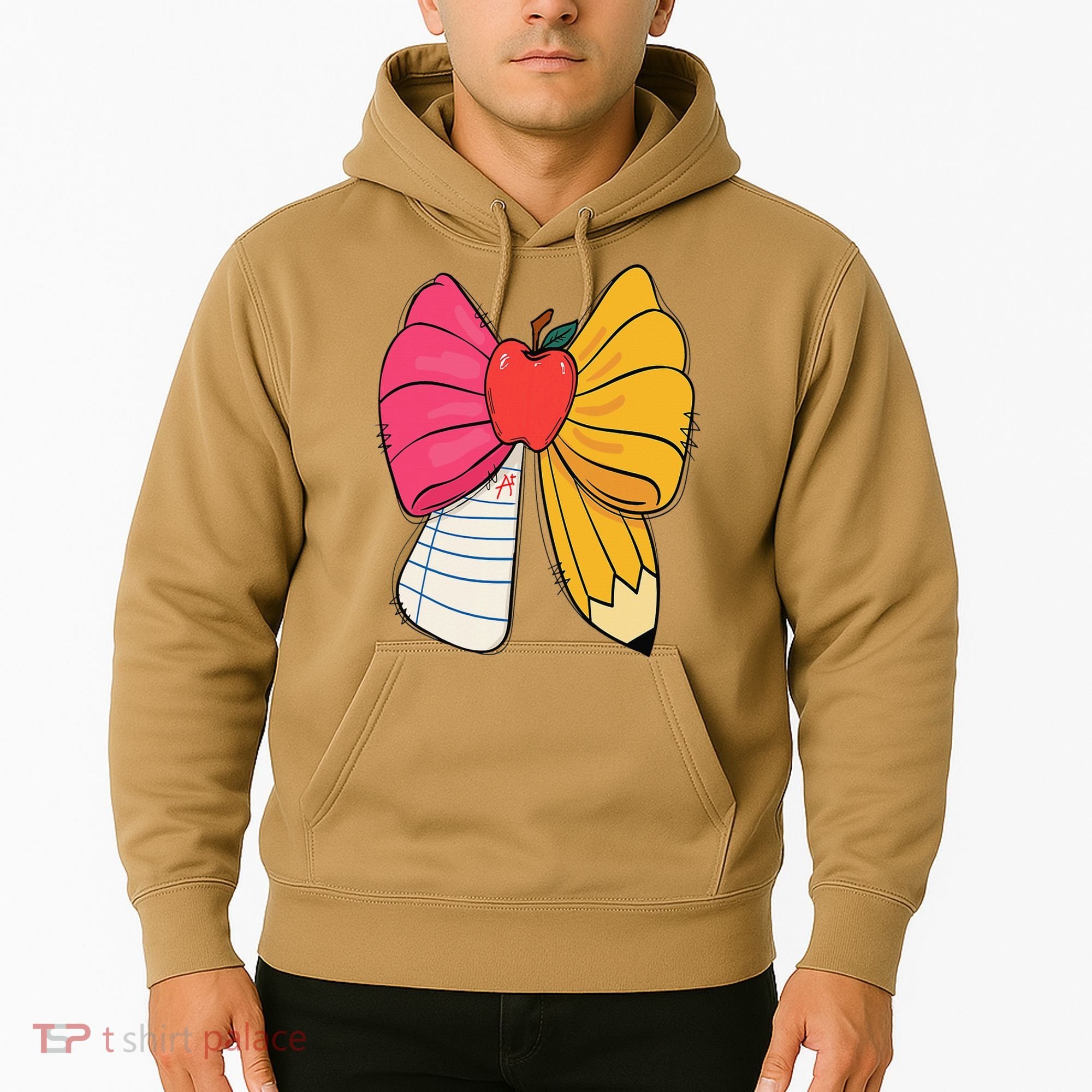 Girly Coquette Bow Pencil Teacher Student Back To School Hoodie