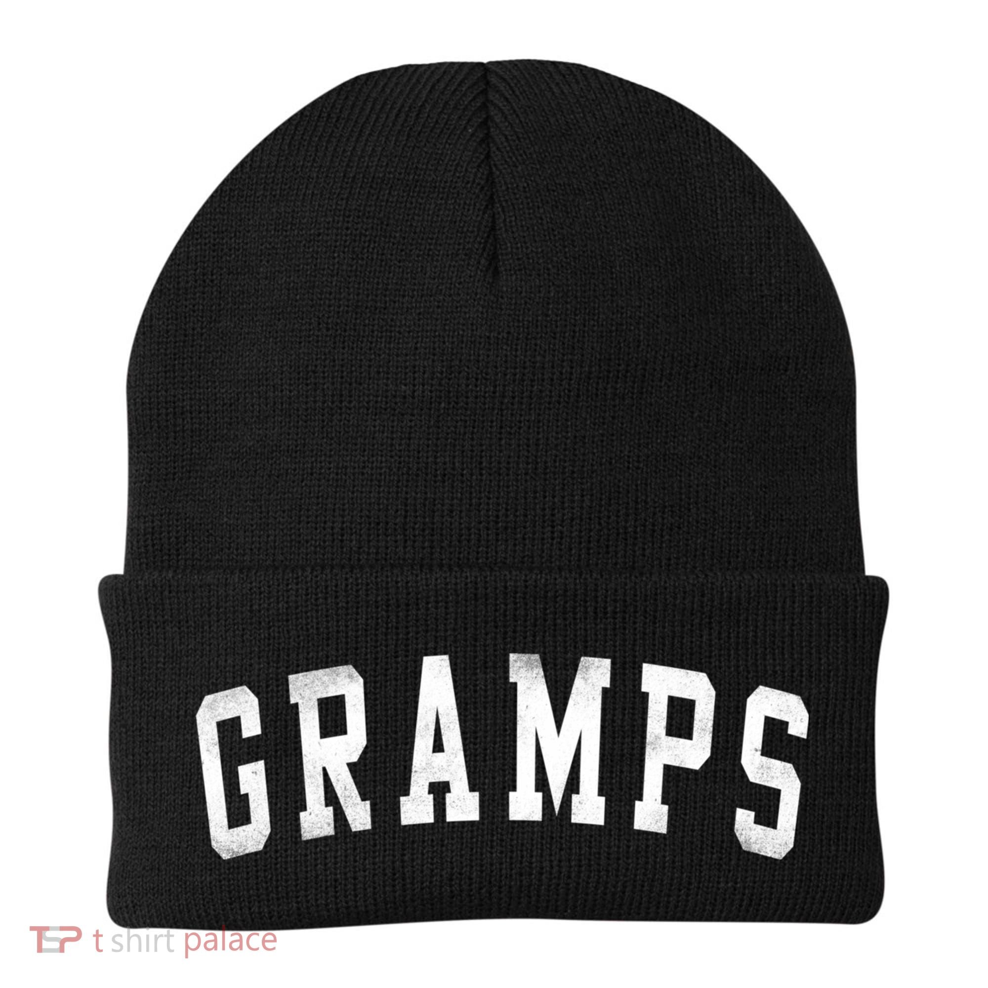 Gramps Classic Bold Font FatherS Day Gramps Beanie