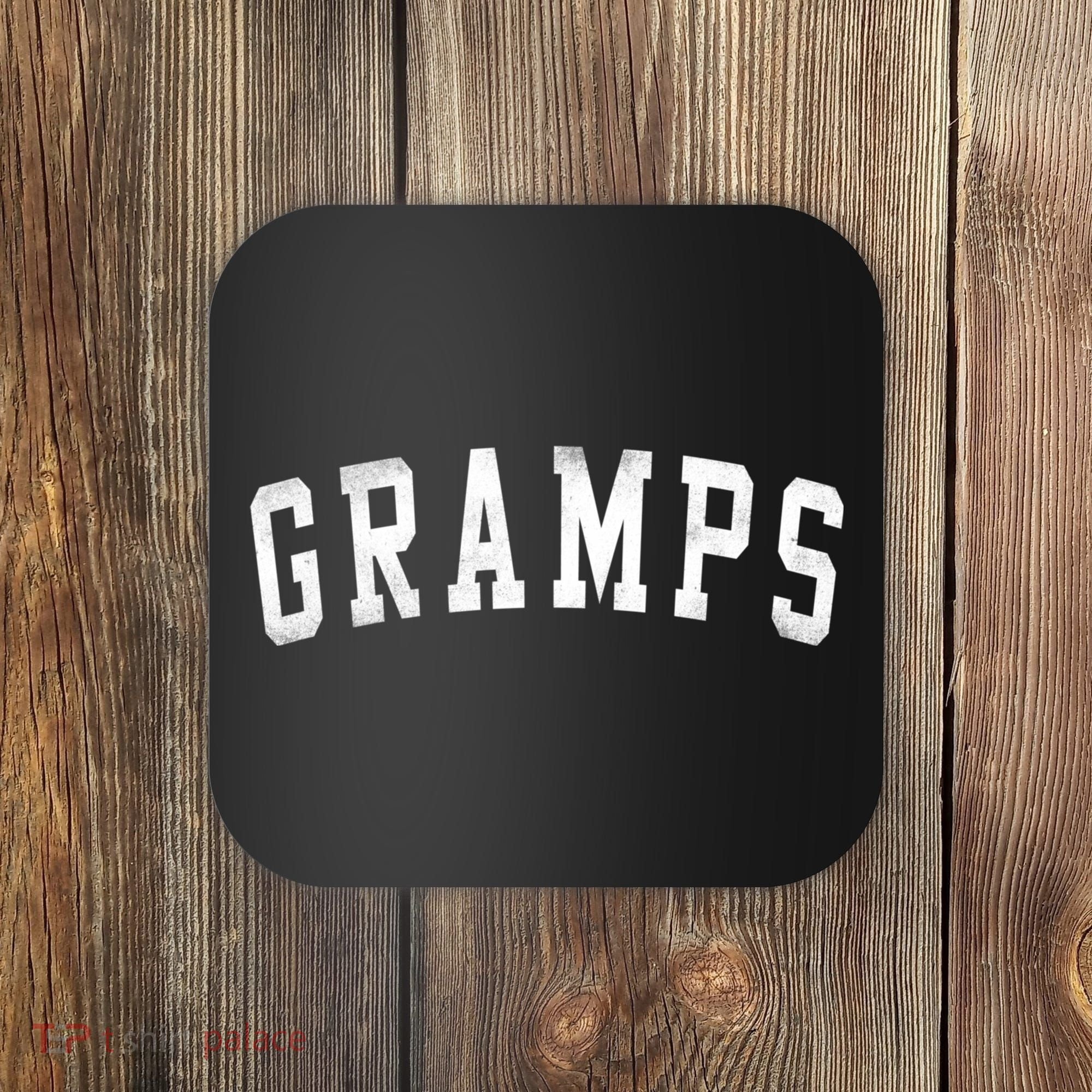 Gramps Classic Bold Font FatherS Day Gramps Coaster