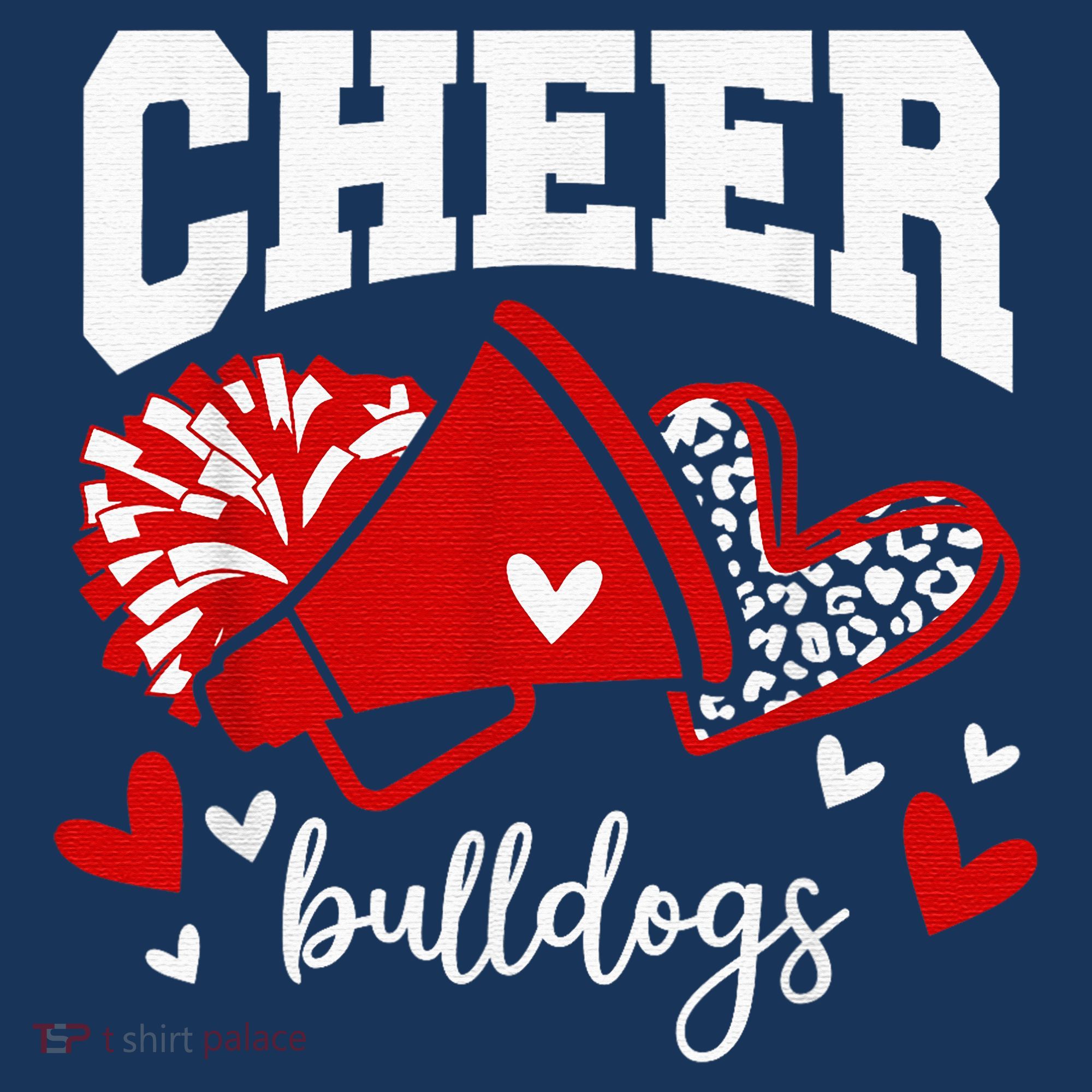 Go Cheer Bulldogs School Sports Fan Spirits Mascot T-Shirt