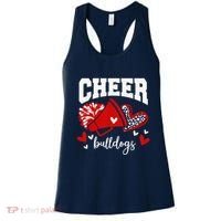 Go Cheer Bulldogs School Sports Fan Spirits Mascot Women's Tank Top thumb 0