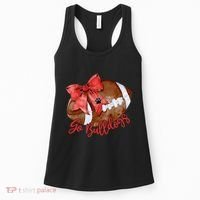 Go Cheer Bulldogs Sports Name Gifts Women Coquette Bow Women's Tank Top thumb 0