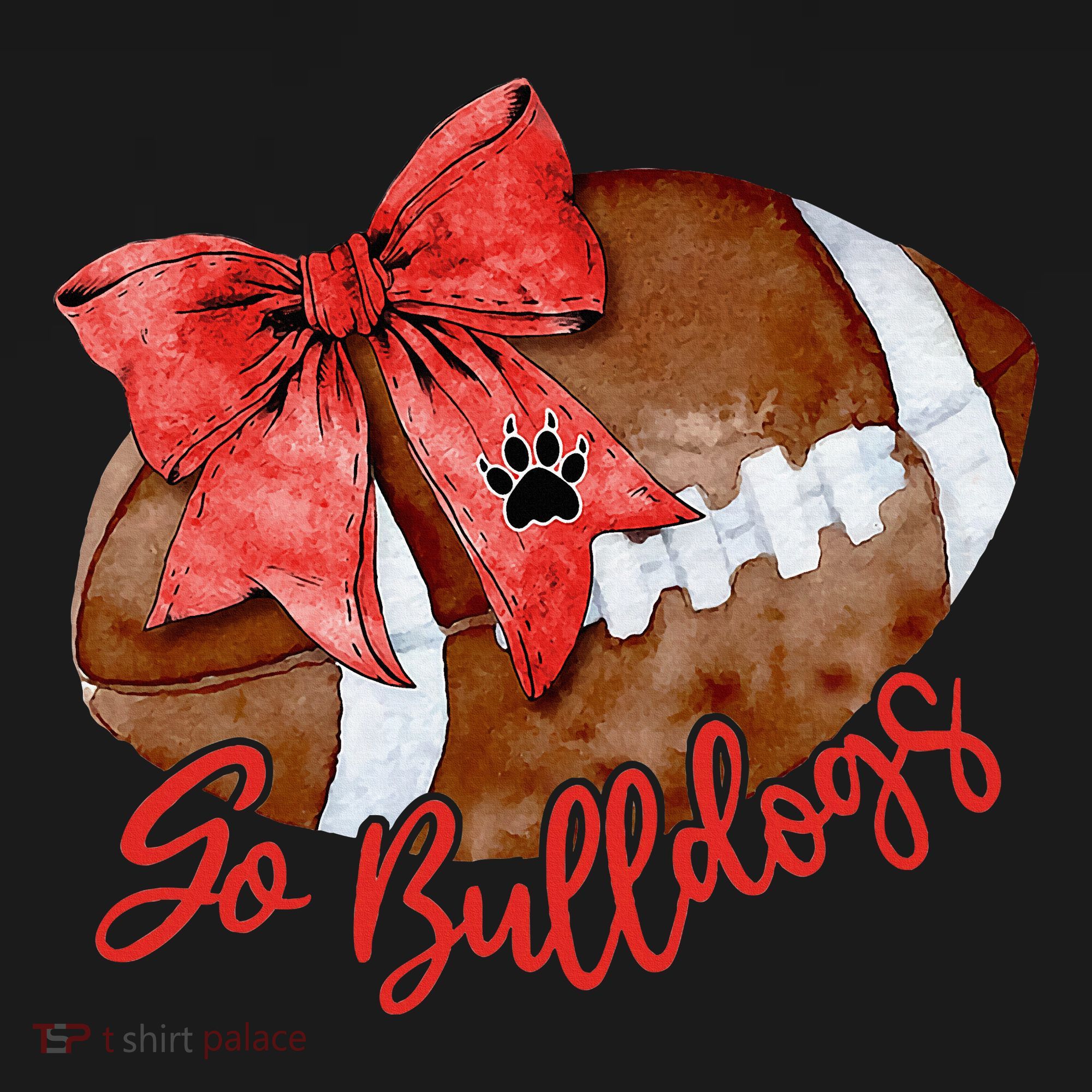 Go Cheer Bulldogs Sports Name Gifts Women Coquette Bow Women's Tank Top