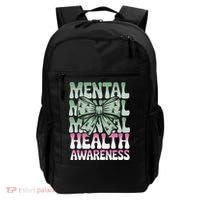 Green Coquette Bow Mental Health Awareness Women Backpack thumb 0
