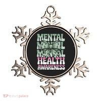 Green Coquette Bow Mental Health Awareness Women Ornament thumb 0