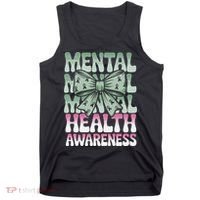 Green Coquette Bow Mental Health Awareness Women Tank Top thumb 0