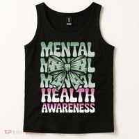 Green Coquette Bow Mental Health Awareness Women Tank Top thumb 2