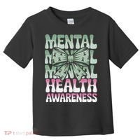 Green Coquette Bow Mental Health Awareness Women Toddler T-Shirt thumb 0