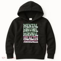 Green Coquette Bow Mental Health Awareness Women Kids Hoodie thumb 0