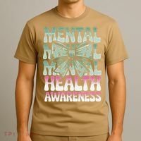 Green Coquette Bow Mental Health Awareness Women T-Shirt thumb 3