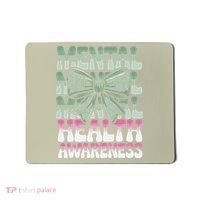 Green Coquette Bow Mental Health Awareness Women Mousepad thumb 0