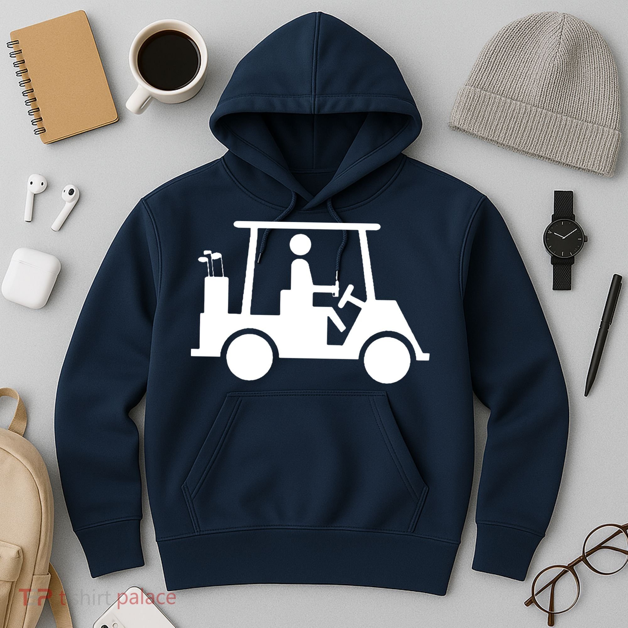 Golf Cart Beer Hoodie