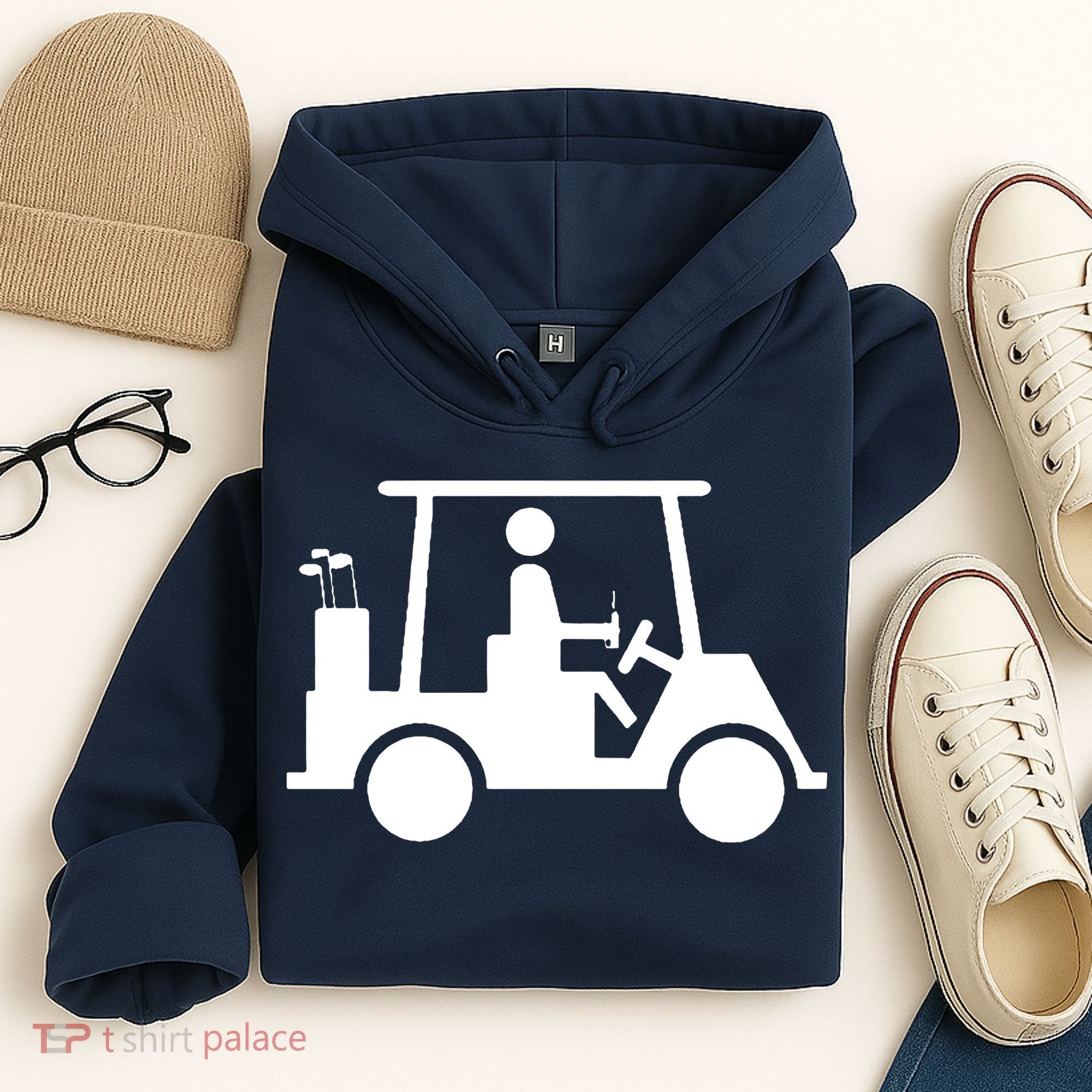 Golf Cart Beer Hoodie