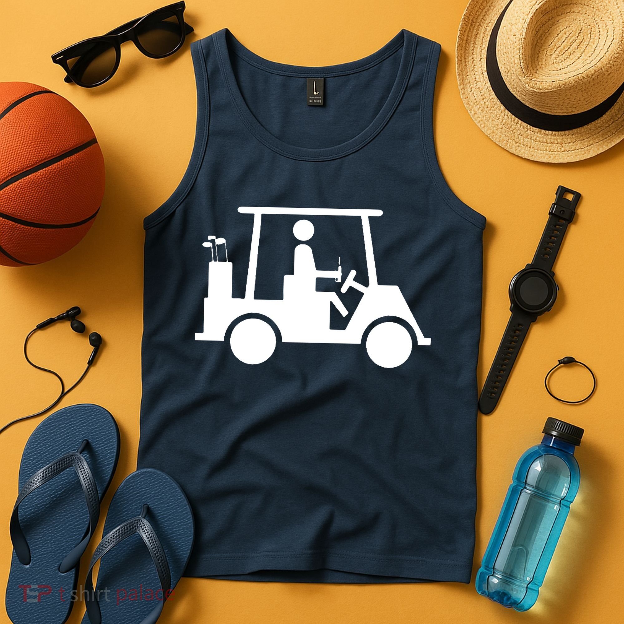 Golf Cart Beer Tank Top