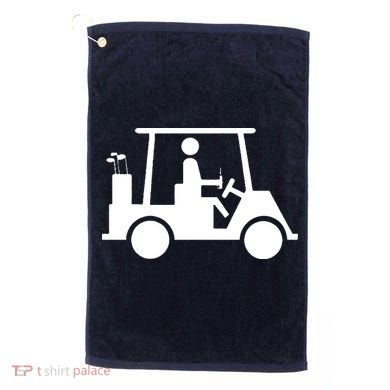 Golf Cart Beer Golf Towel