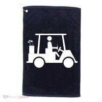 Golf Cart Beer Golf Towel thumb 0
