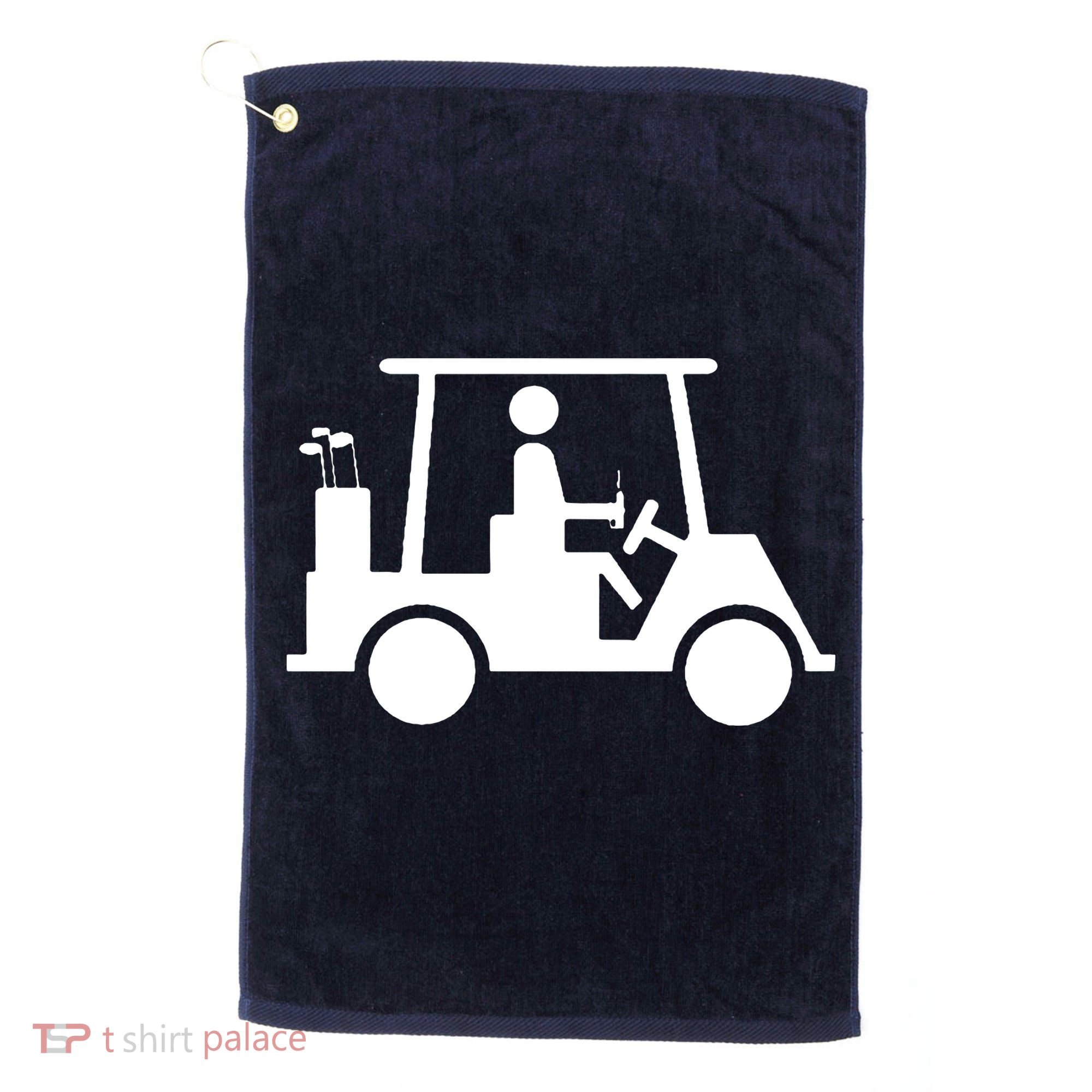 Golf Cart Beer Golf Towel