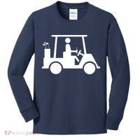 Golf Cart Beer Kids Long Sleeve Shirt thumb 0