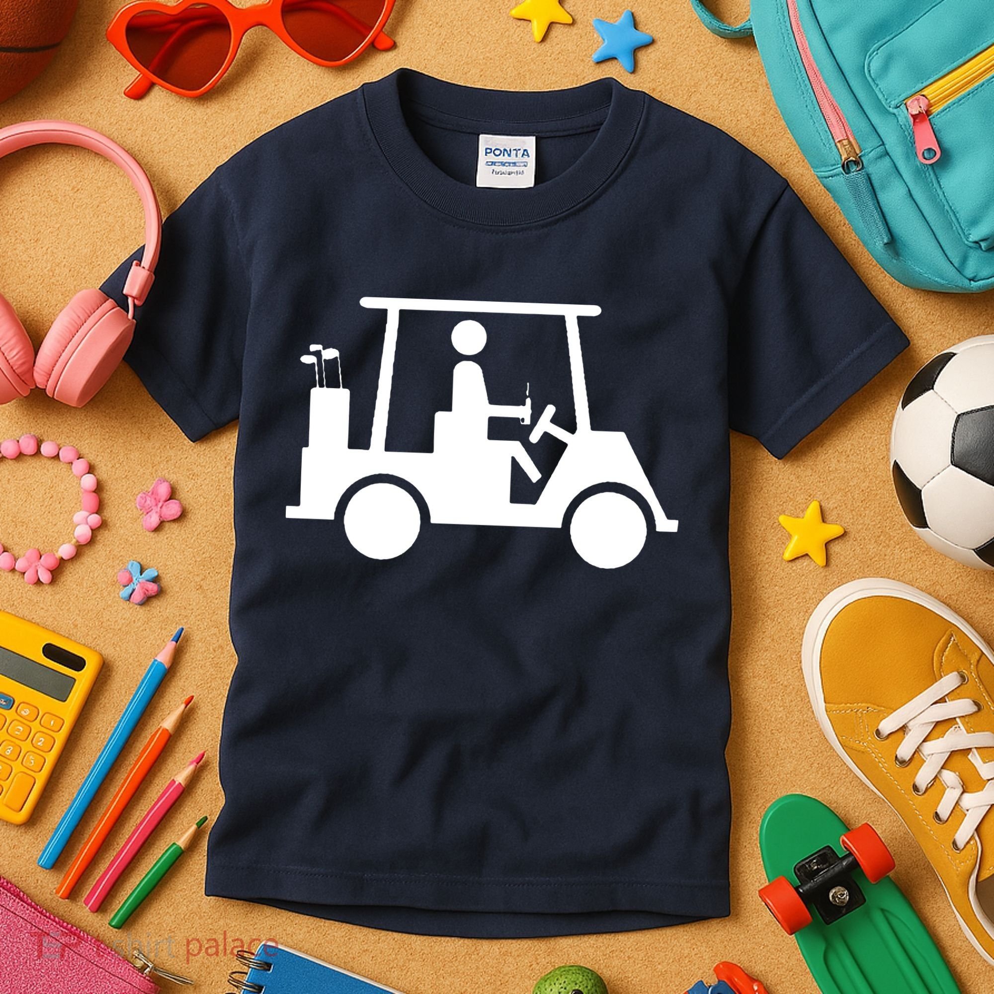 Golf Cart Beer Kids T-Shirt
