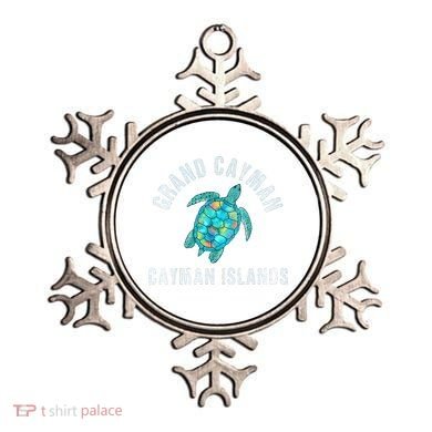 Grand Cayman Beach Design Sea Turtle Illustration Gift Ornament