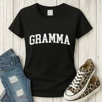 Gramma Classic Bold Font Gramma Birthday Gift Women's T-Shirt thumb 3
