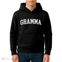 Gramma Classic Bold Font Gramma Birthday Gift Kids Hoodie thumb 4