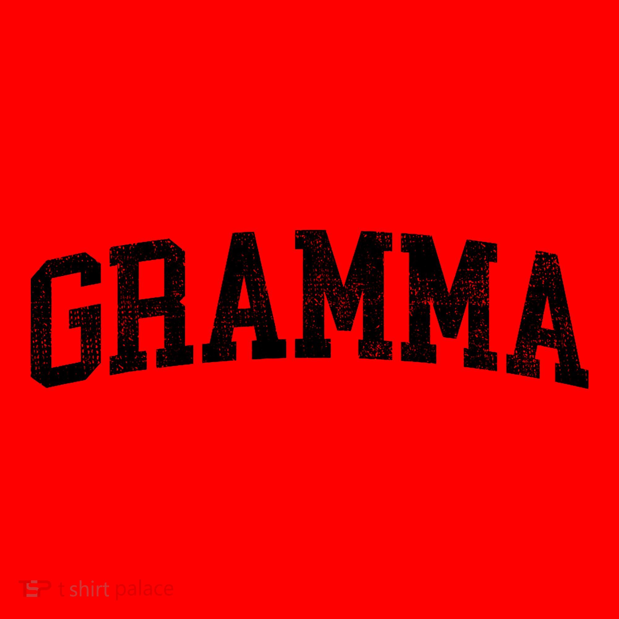 Gramma Classic Bold Font Gramma Birthday Gift Santa Hat