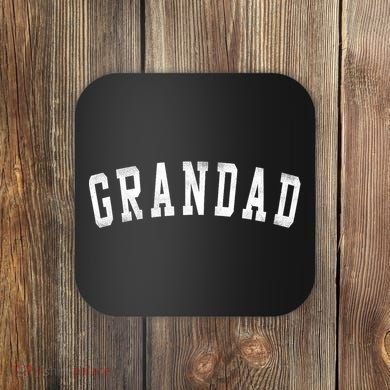 Grandad Classic Bold Font FatherS Day Grandad Coaster