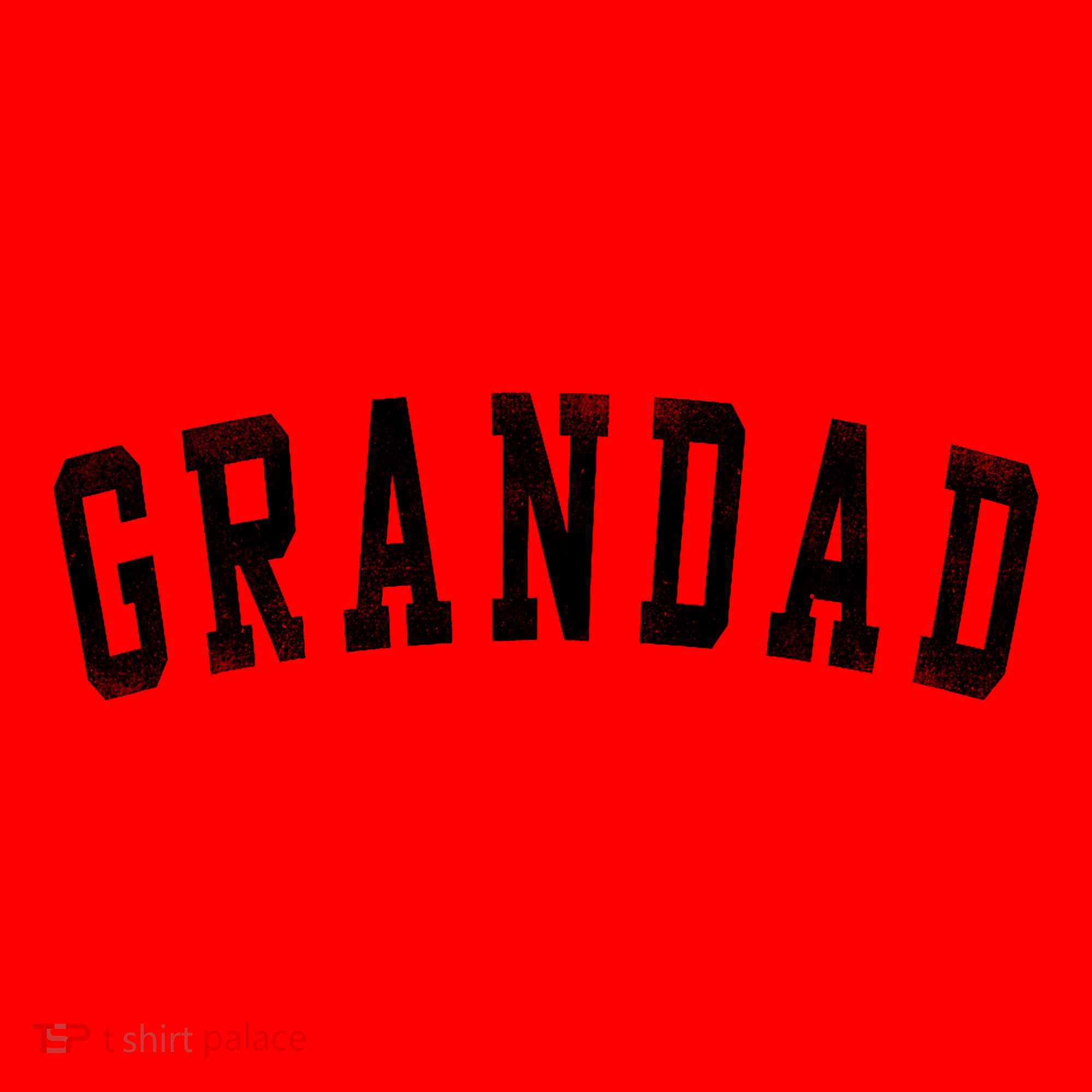 Grandad Classic Bold Font FatherS Day Grandad Santa Hat