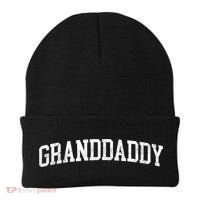 Granddaddy Classic Bold Font Granddaddy Birthday Gift Beanie thumb 0