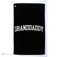 Granddaddy Classic Bold Font Granddaddy Birthday Gift Golf Towel thumb 0