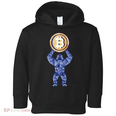 Gorilla Cryptocurrency Bitcoin Toddler Hoodie