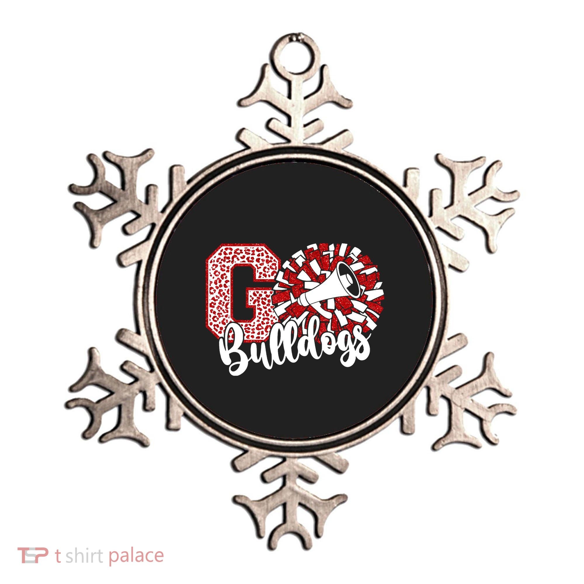 Go Cheer Bulldogs Sports Name Gifts Ornament