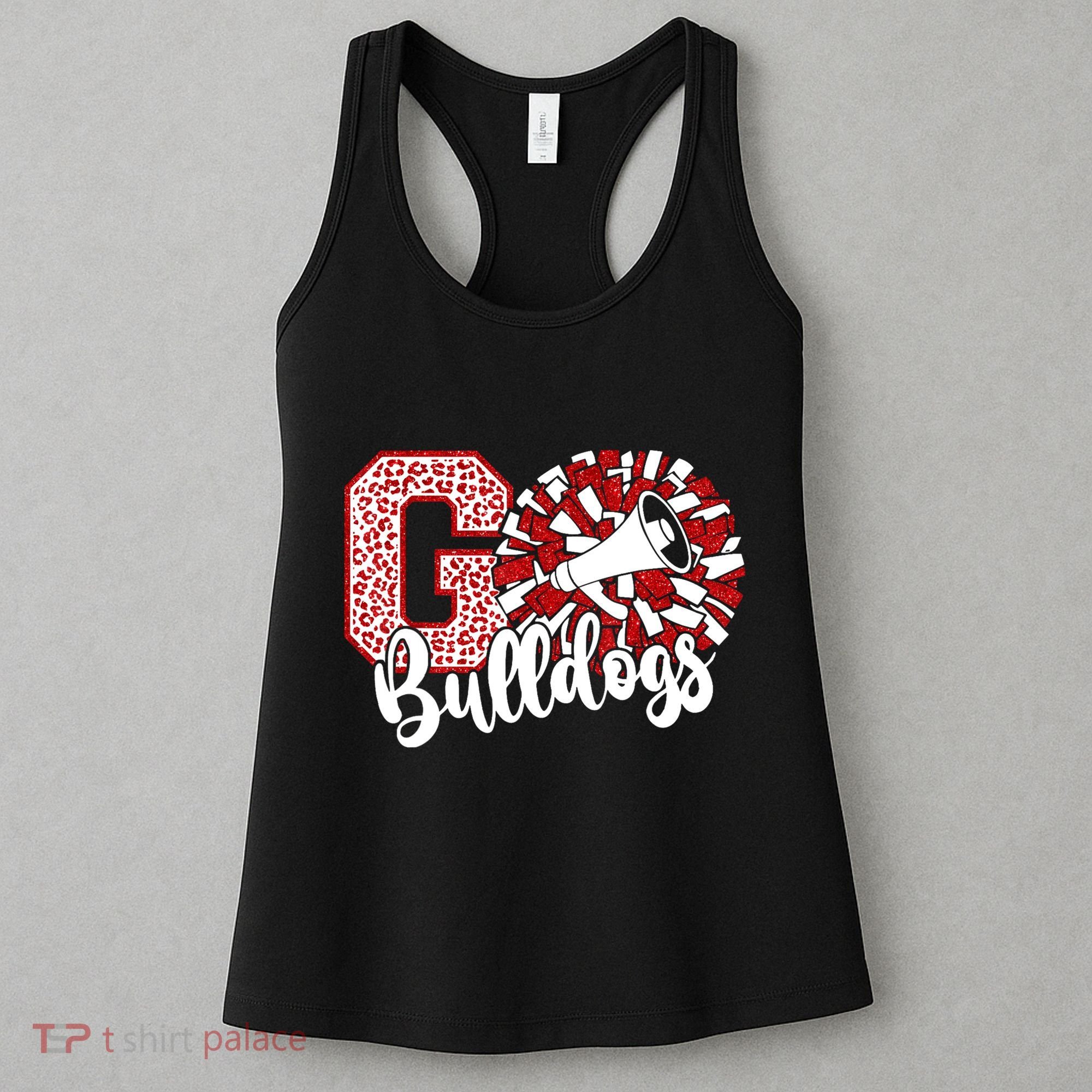 Go Cheer Bulldogs Sports Name Gifts Women's Tank Top