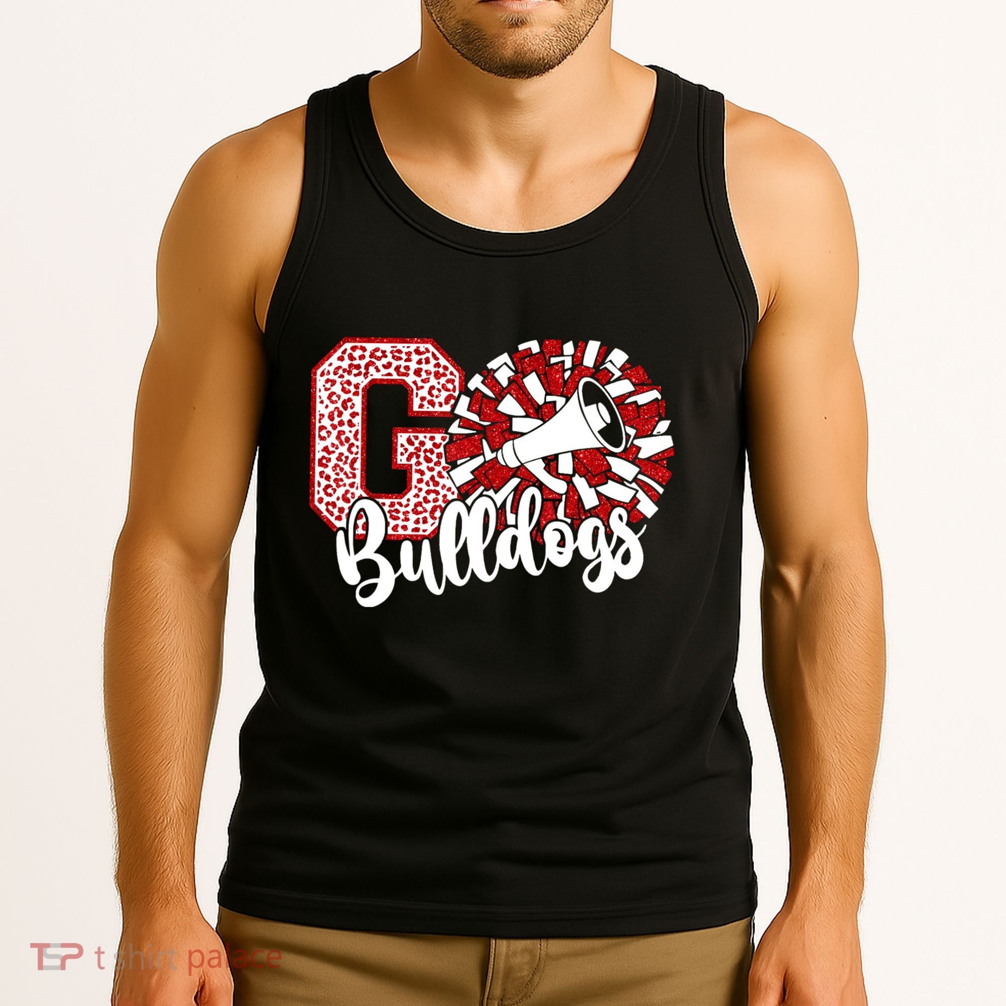 Go Cheer Bulldogs Sports Name Gifts Tank Top